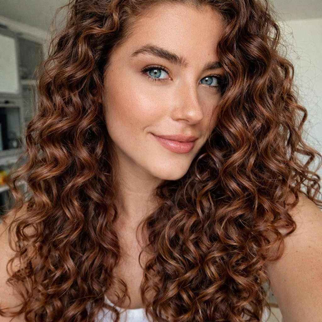 Cabelo cacheado natural por Reestruturador Biofenix